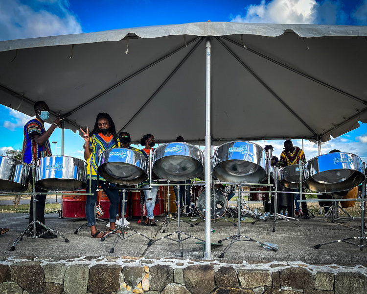 Steel pan band