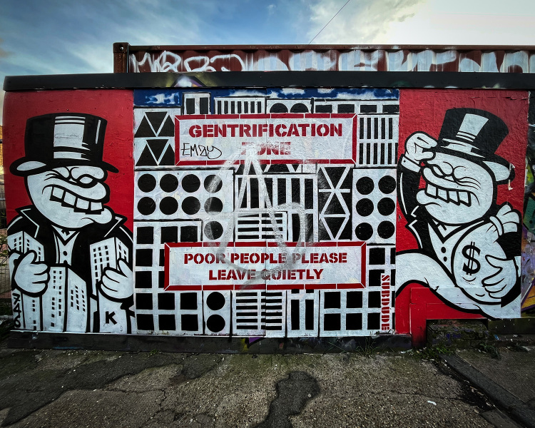 Anti-gentrification mural