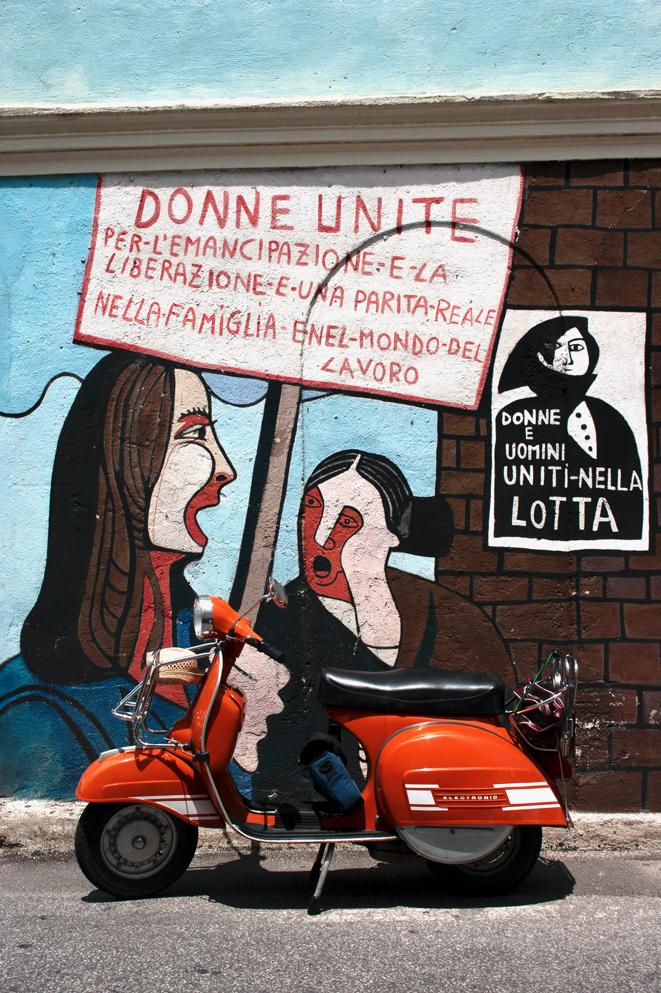 A mural for women's rights, Orgosolo