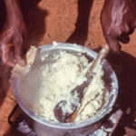 A close up of a pot of ugali (Peter Moore)