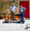 Marco, Simone and Giosue with Marcello in Bolgheri (Peter Moore)