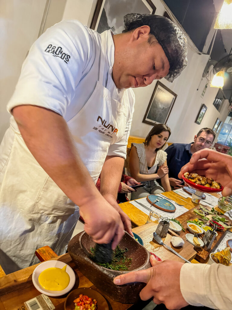 Chef at work at Nuna Rayma (Peter Moore)