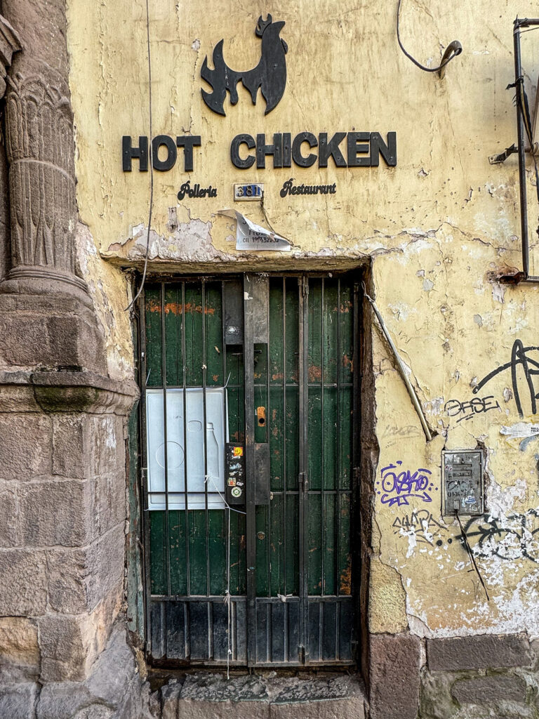 The entrance to 'Hot Chicken'. (Peter Moore)