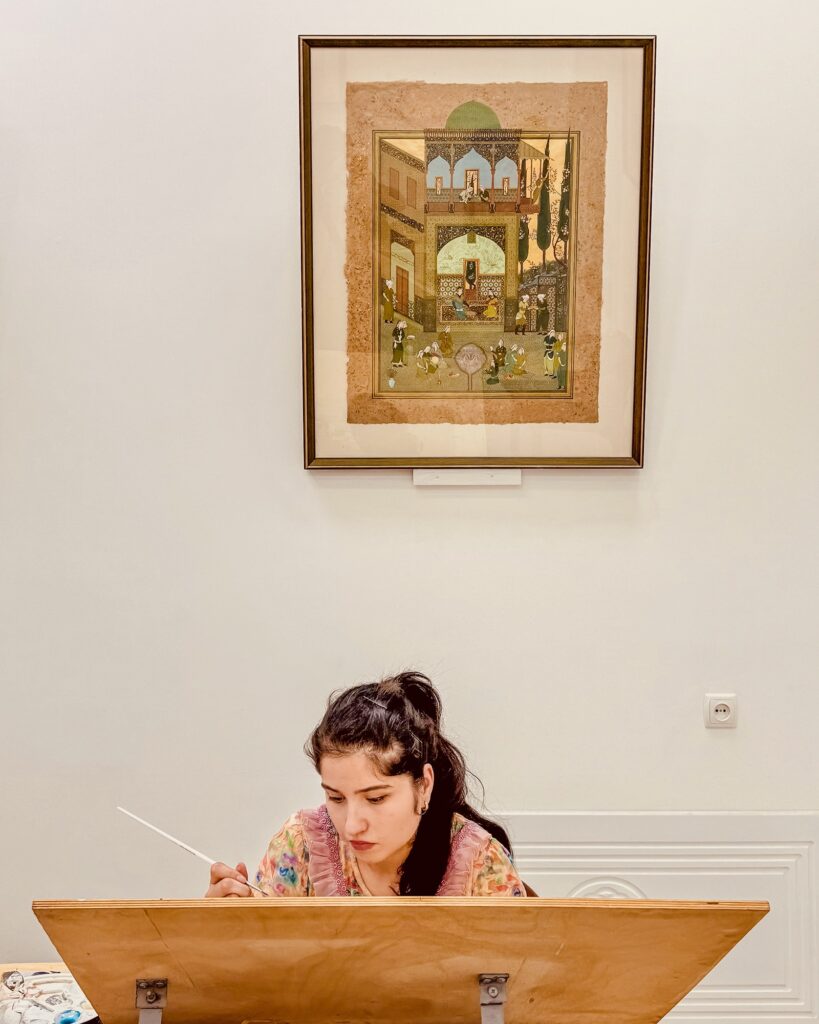 A student at work (Peter Moore)